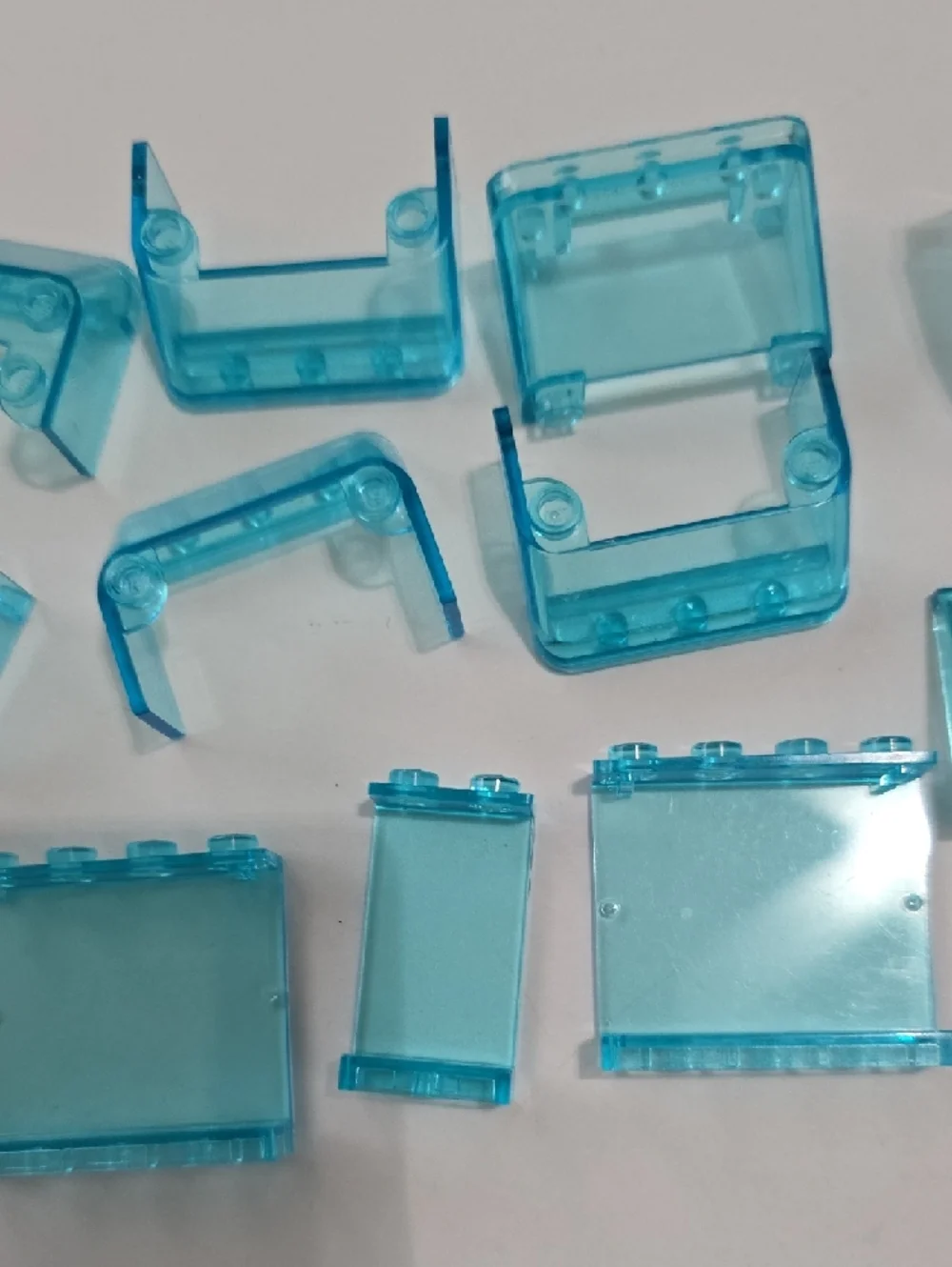 Lego Transparent Light Blue Building Brick Accessories - 11pc